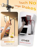 DIMONCOAT [Height-Adjustable & 360° Rotation Tablet Floor Stand Stable Base - Image 3