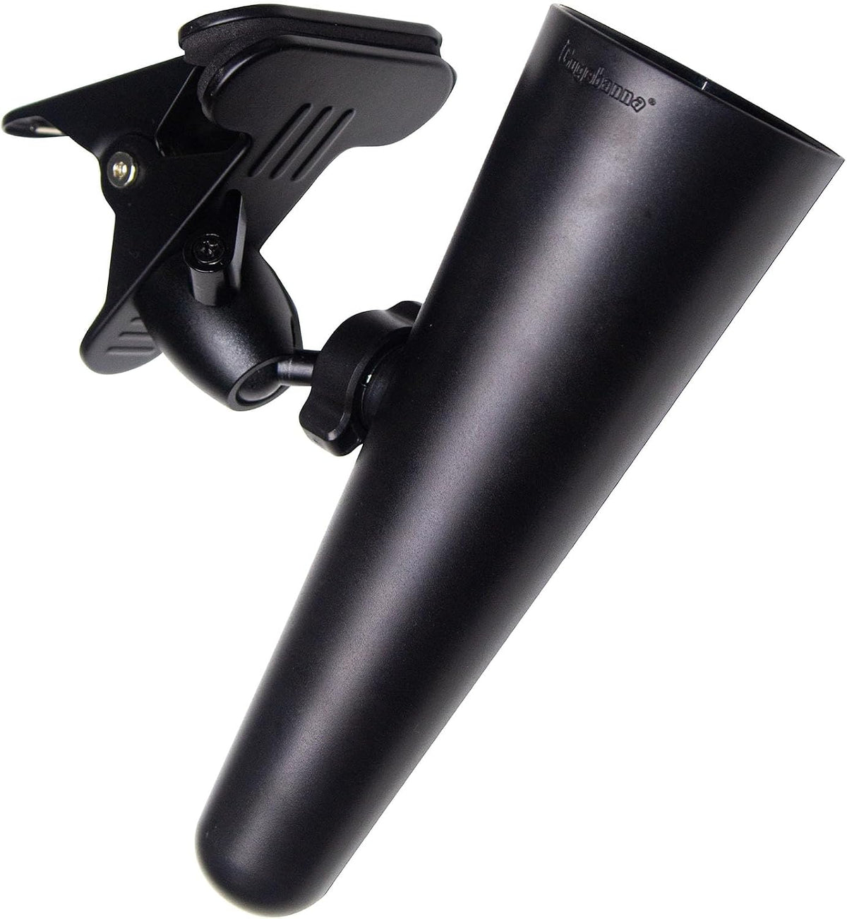 clip-on paint brush holder, 360-degree adjustable artist caddy shown in use