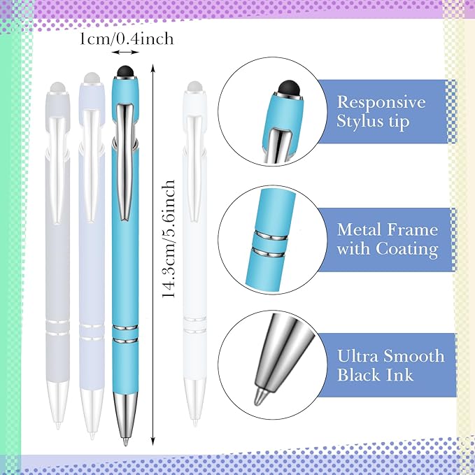 Zonon 38 Pieces Rubberized Ballpoint Pen - Image 2