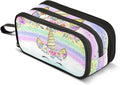 BOENLE Unicorn Rainbow Flower Pencil Case Box Boys Girls Large Pencil Pouch by BOENLE-WELCOMEYOURCOMING