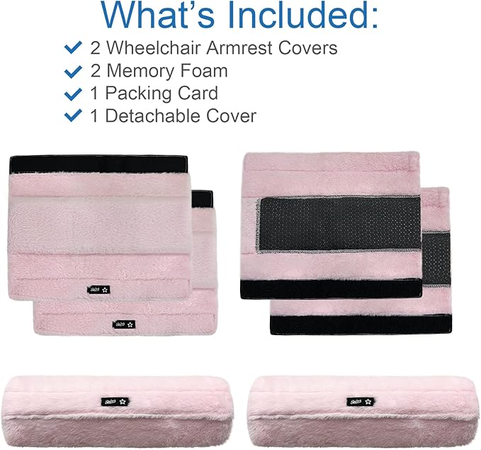 SPRING SEAON Wheelchair Armrest Covers 2 Pack Soft Memory Foam Wheelchair - Image 4