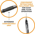 BIC Glide Bold Black Ballpoint Pens, Bold Point, 36-Count Pack, Retractable - Image 7