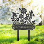 Custom Garden Sign | Personalized Garden Stake Metal Sign | Personalized Garden - Image 2