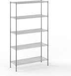 Regal Altair 18" Deep x 48" Wide x 86" Height Wire Shelving Kit | 5-Tier | NSF