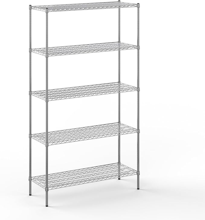 Regal Altair 18" Deep x 48" Wide x 86" Height Wire Shelving Kit | 5-Tier | NSF by Regal+Altair