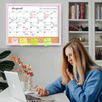Dry Erase Calendar Cork Board Combo, 18x24 Inches Calendar Whiteboard - Image 7