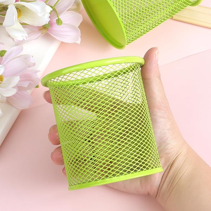 Tamaki Pen Holder Cup for Desk, Wire Mesh Pencil Cup Holder for Desk Office Pen - Image 5