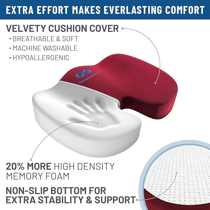 Everlasting Comfort Doctor Recommended Memory Foam Seat Cushion - Image 6