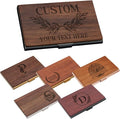 Taikuri Custom Business Card Holder Personalized Engraved Wooden Business Card by Taikuri
