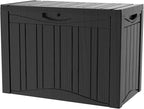 Decksplore 50 Gallon Outdoor Storage Box Waterproof Lockable Resin Deck Box by Decksplore%E2%80%94BuiltforOutdoor