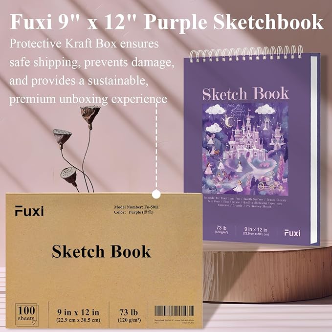 Purple Sketch Book for Women - Image 6