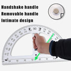 Magnetic Geometry Tool, Protractor, Triangle Rulers Easy Attachment Blackboard - Image 3
