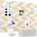 Smarpau Large Cork Board for Walls, 12 Pack Square Bulletin Board, Felt Wall by Smarpau