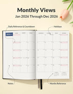 SUNEE 2026 Daily Planner A5 Hardcover – Hourly Schedule Organizer - Image 3