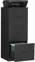 vasagle 3 drawer file cabinet with locks, for, main product view