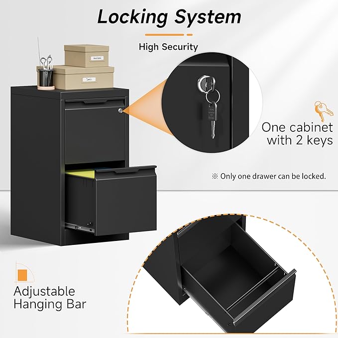 Bestoo 2-Drawer File Cabinet - Image 4