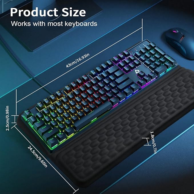Starvortex Keyboard Stand with Wrist Rest, Ergonomic Keyboard Pad with Wrist - Image 6