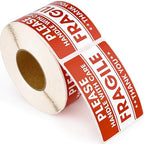 Methdic 2"x 3" Fragile Stickers 500 Labels Per Roll Strong Adhesive Labels - Image 2