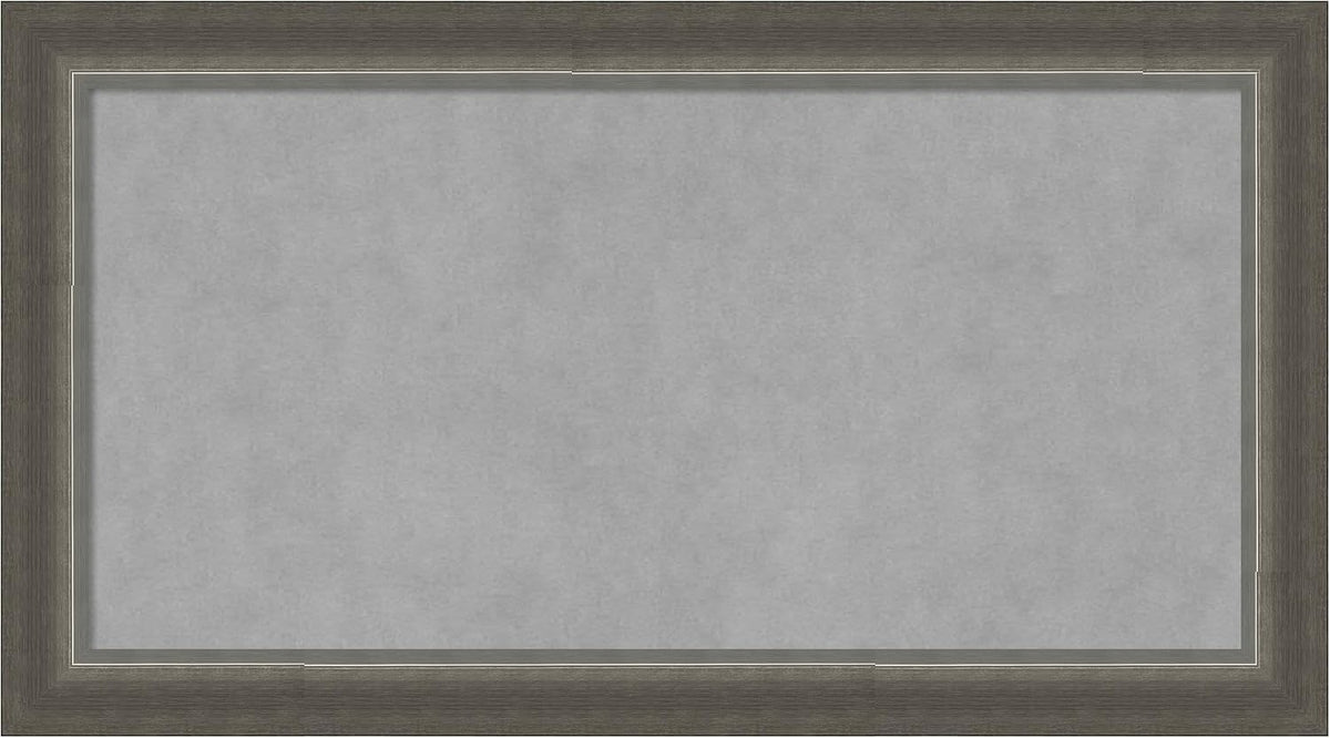 Amanti Art Silver Framed Magnetic Board 15x27 Small Vision Board