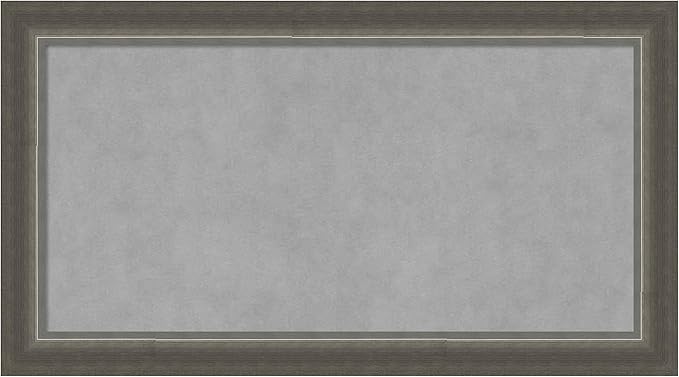 Amanti Art Silver Framed Magnetic Board 15x27 Small Vision Board by AmantiArt