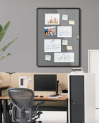 Mifuro 38"x28" Enclosed Bulletin Board, Lockable Weather-Resistant Aluminum - Image 2