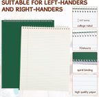 Maitys 6 Pcs Legal Pad Steno Spiral Notebook 8.5" x 11" Top Bound Spiral Pads - Image 3