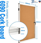 BEST BOARD Pinboard Enclosed Bulletin Board 36 x 24 Inch Lockable Cork - Image 4