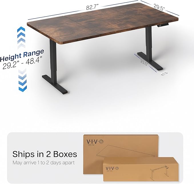 VIVO Large Electric 83 x 30 in Standing Desk, Memory Height Adjustment - Image 3