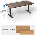 VIVO Large Electric 83 x 30 in Standing Desk, Memory Height Adjustment - Image 3