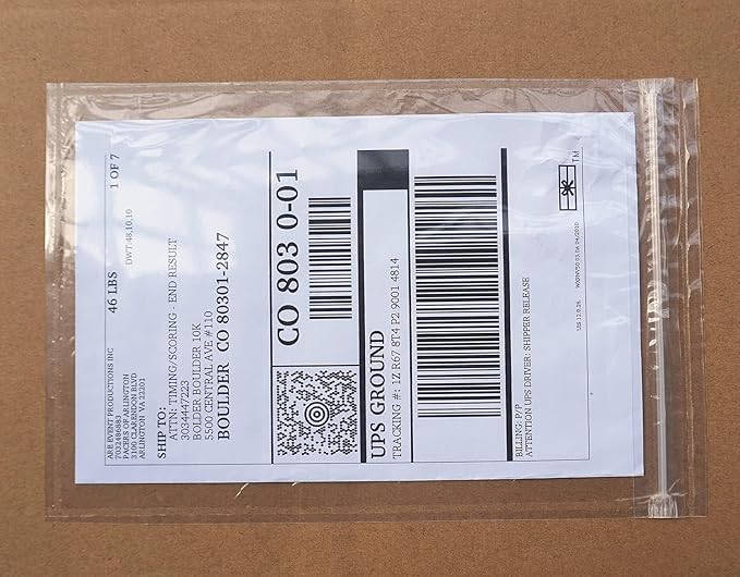 BEUYI Premium 6.7'' x 10'' Resealable Adhesive Shipping Label/documents Pouches by BEUYIwarehouse