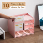 Marbrasse Desk Organizer with 3 Drawer, Desk Organizers and Accessories with 4 - Image 3