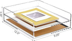 SANRUI 2 Tier Acrylic Stackable Paper Letter Tray, Vertical A4 File Desk - Image 2