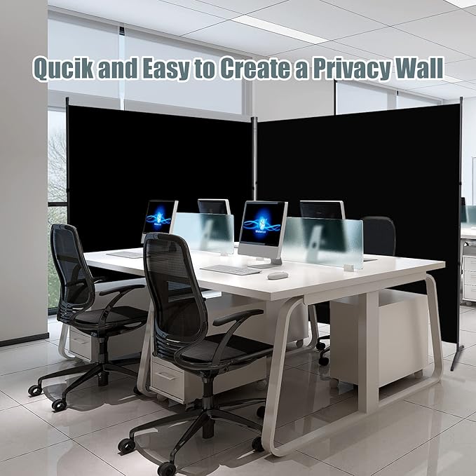 Room Divider Single Panel Privacy Screen, Thickened Fabric 6FT Room Divider - Image 4