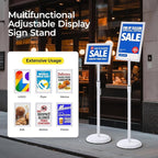 YIYO sign stand，floor sign holder poster stand heavy duty pedestal signage stand - Image 4