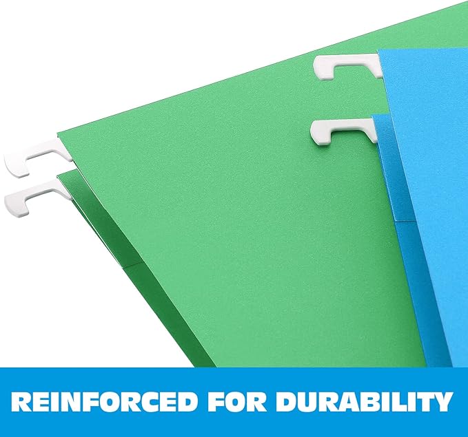 HERKKA Extra Capacity Hanging File Folders, 30 Pack Reinforced Letter Size - Image 3