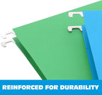 HERKKA Extra Capacity Hanging File Folders, 30 Pack Reinforced Letter Size - Image 3