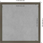 Amanti Art Grey Framed Magnetic Board 17x17 Small Vision Board - Image 3