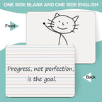 32 Pack Small White Boards, Double Sided Personal Dry Erase Boards - Image 2