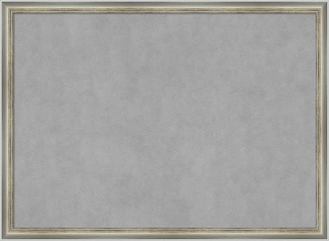 Amanti Art Silver Framed Magnetic Board 22x30 Medium Vision Board by AmantiArt