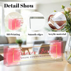 Personalized Name Plate for Desk, Custom Acrylic Desk Name Sign, Office - Image 2