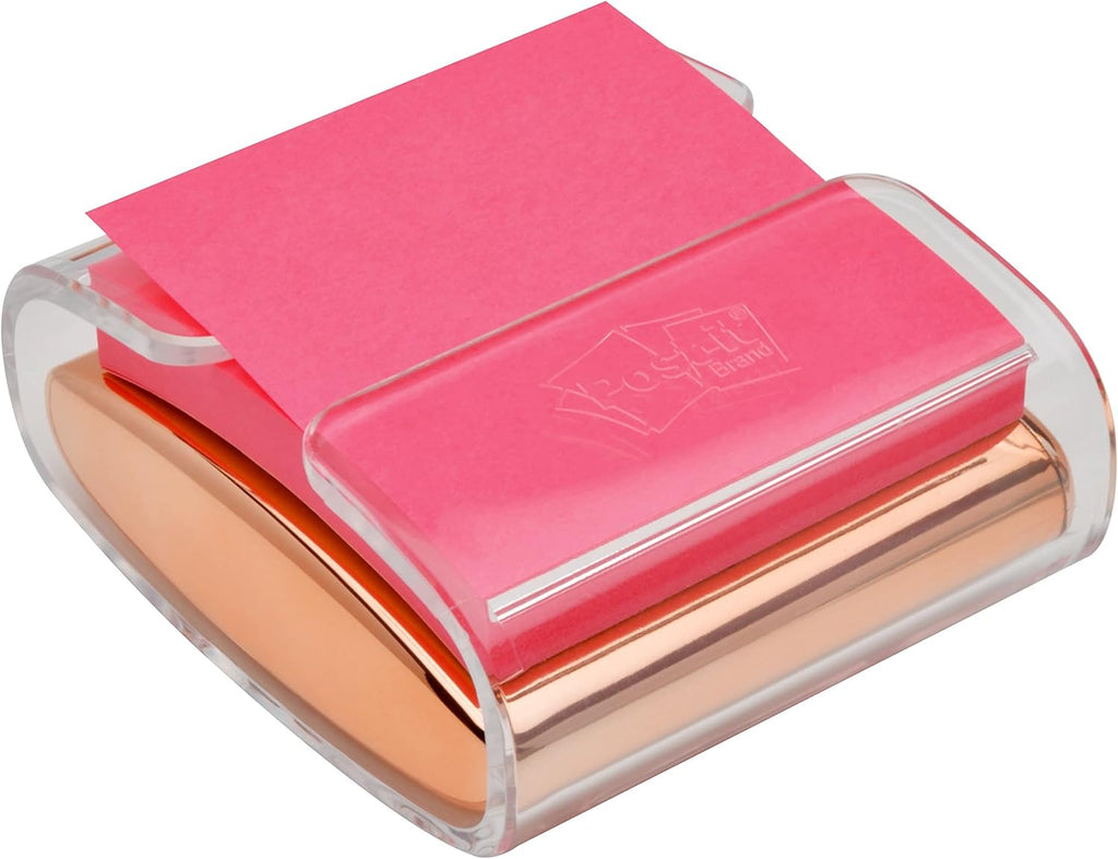 Post-it Pop-up Note Dispenser, Rose Gold, 3 x 3 in, 1 Dispenser/Pack (WD-330-RG)
