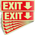 iSYFIX Exit Signs with Directional Down Arrow, Glow in the Dark, by iSYFIXPREMIUMSIGNS