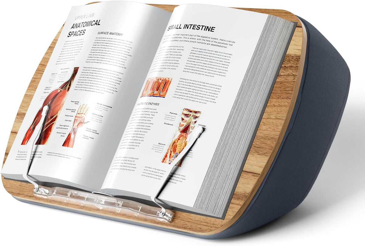 ERGONOV Lap Beanbag Book Stand for Hands Free Reading Comfortable Reading Pil...