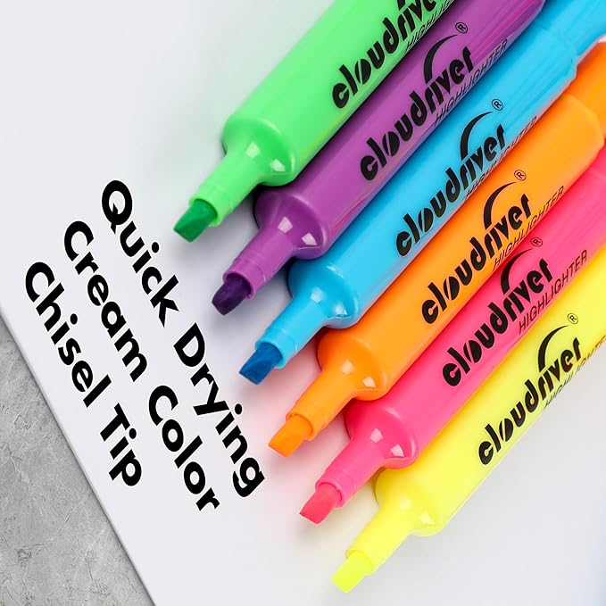 cloudriver Highlighters Bulk Pack of 72, Chisel Point, Quick Drying Ink - Image 5