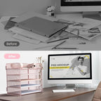 Sinboun Letter Tray Paper Organizer 5-Tier Desk Organizer File Organizer Paper - Image 3