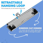 Clipboards, HERKKA 25 Pack Plastic Clipboards Low Profile Clip Standard A4 - Image 3