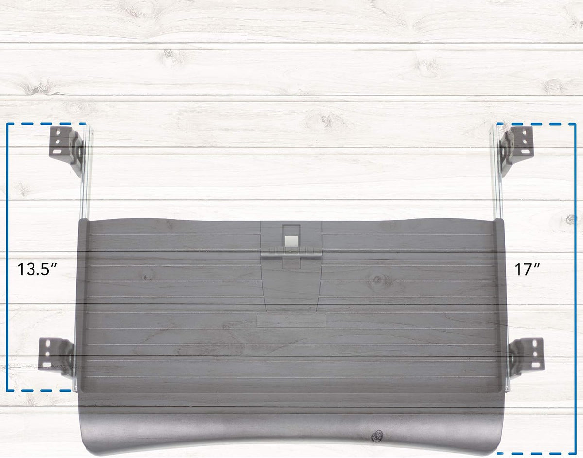Mount-It! Under Desk Keyboard Drawer with Wrist Rest, Ball-Bearing Slide
