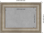 Amanti Art Silver Framed Magnetic Board 17x23 Small Vision Board - Image 3