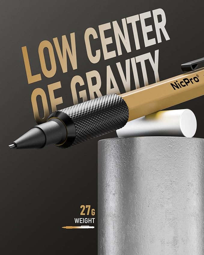 Nicpro 3 PCS 1.3 mm Mechanical Pencil Set 3 Colors - Image 2