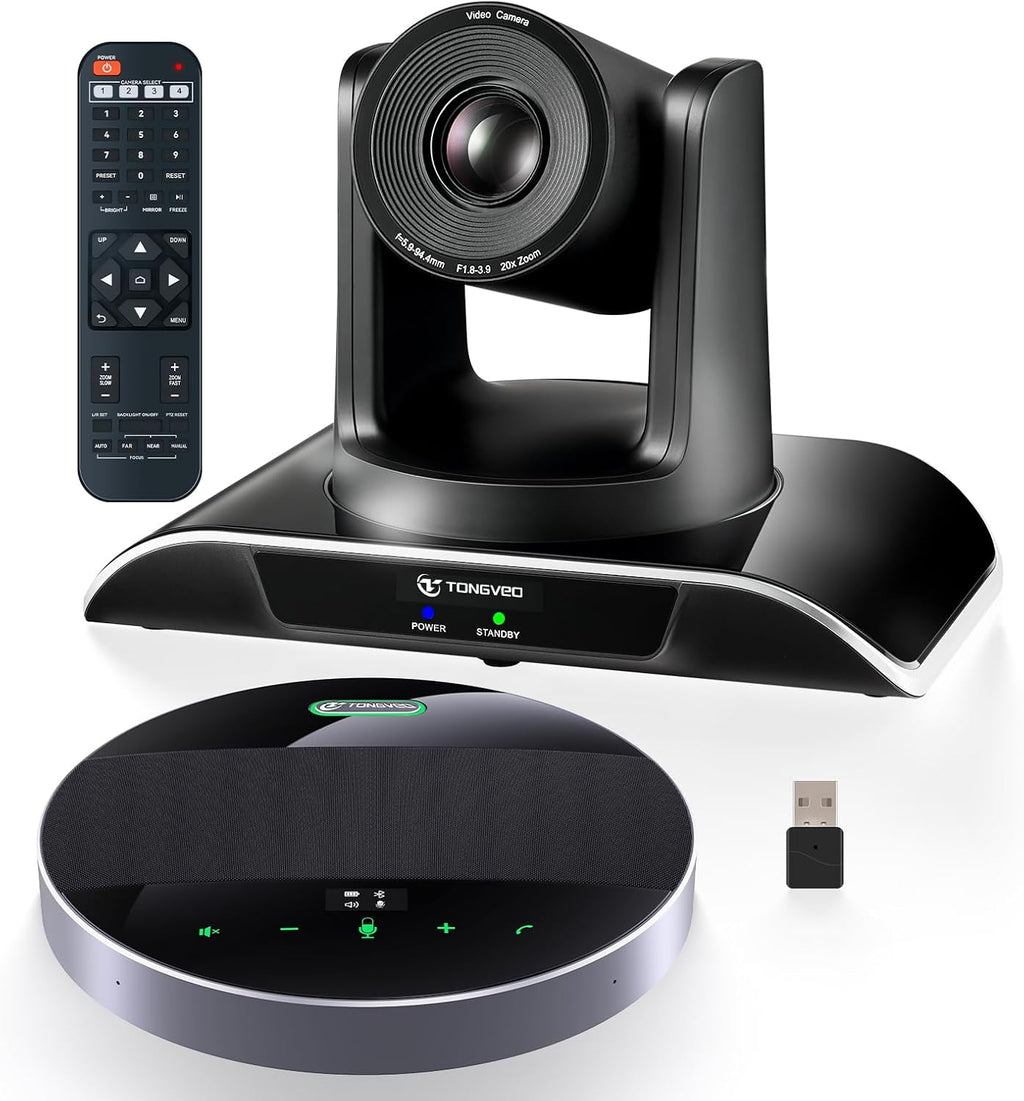 20x Zoom Conference Room Camera System TONGVEO All-in-1 Video and Audio